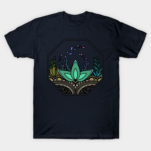 Succulent terrarium T-Shirt by maryallen138